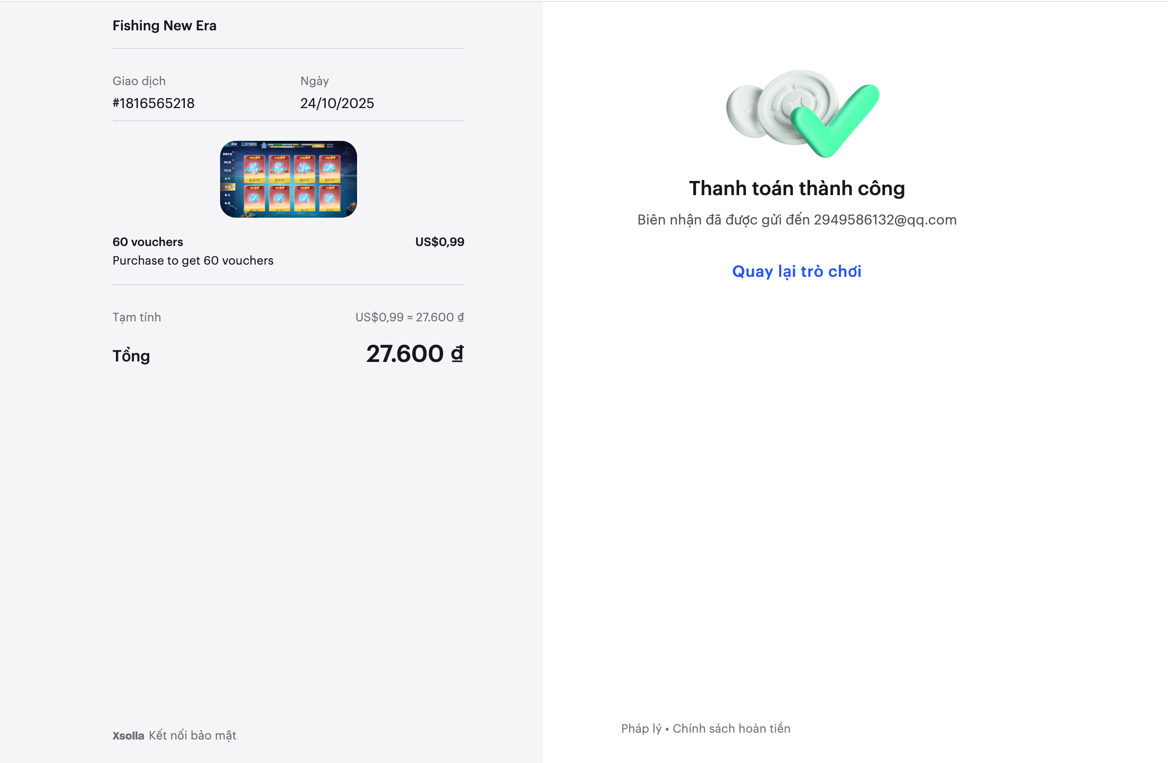 In-Game Payment Tutorial - Important Notice